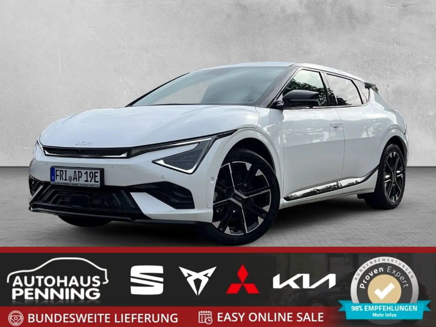 Kia EV6 PE GT-LINE 84 kWh / UPE: 68.530,- € / AWD WP ASSIS Weiß - 1