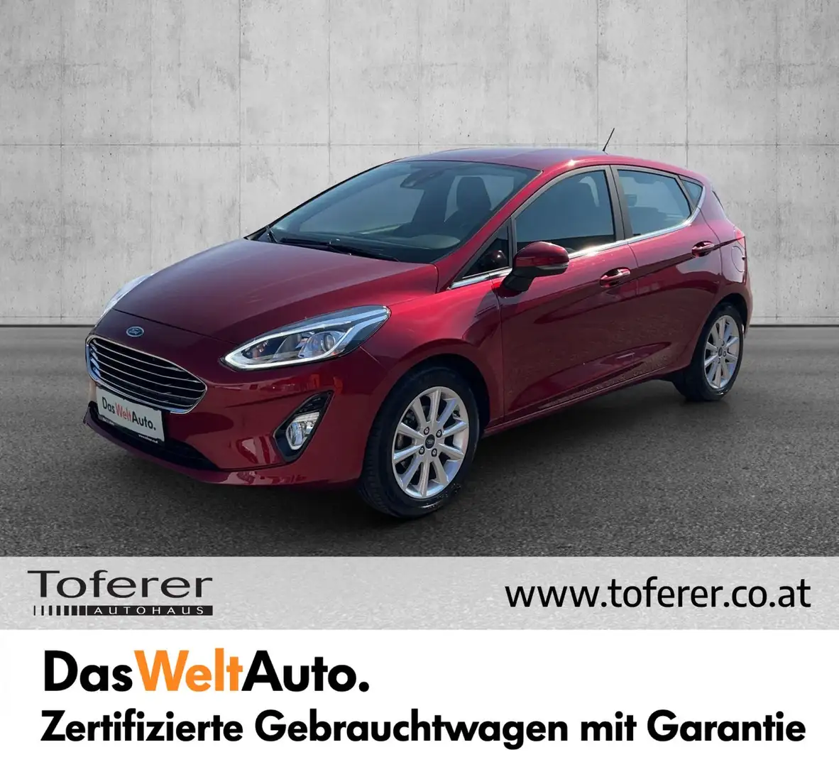 Ford Fiesta Titanium 1,1 Start/Stop Rouge - 1