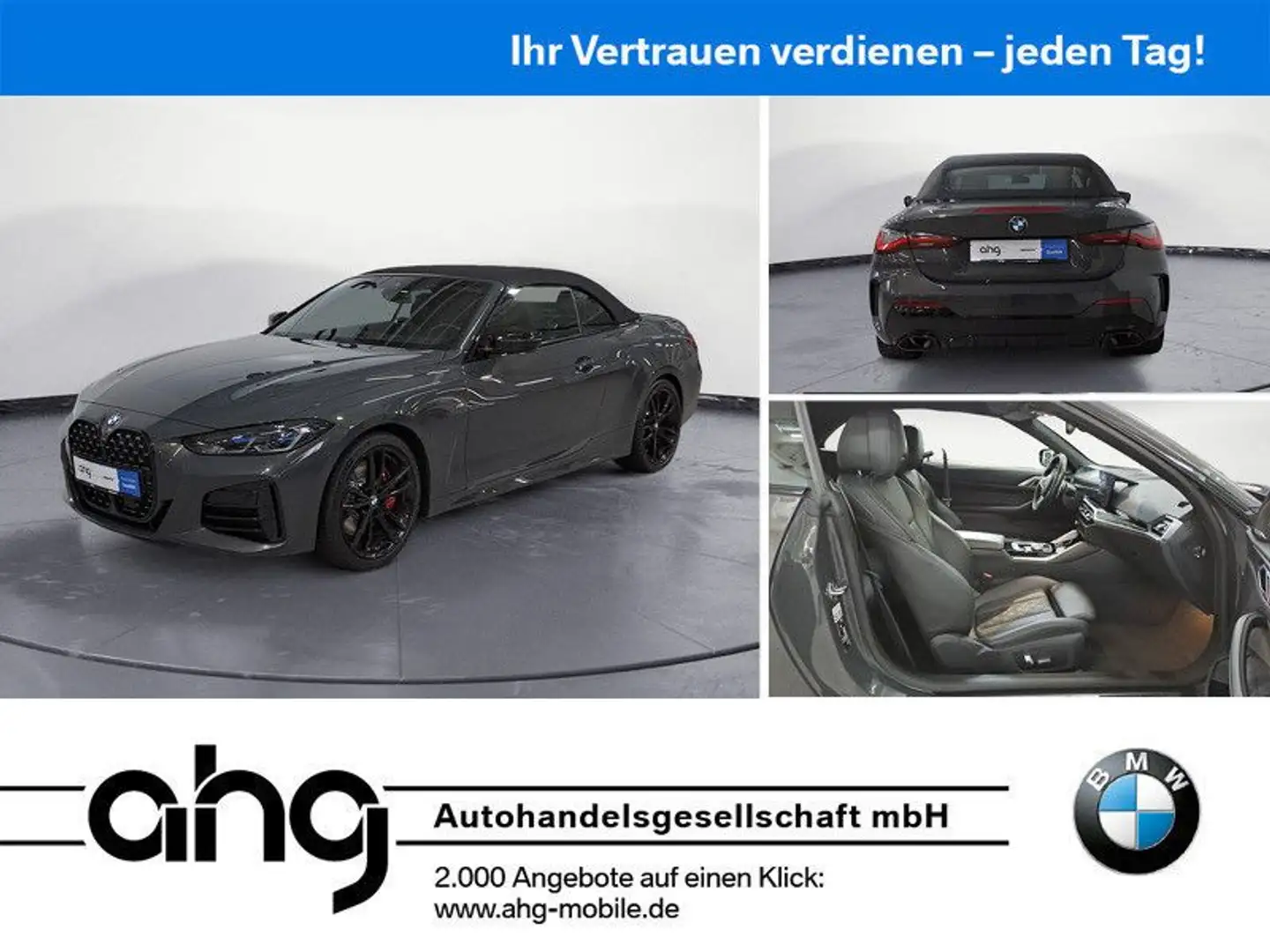 BMW M440iA Cabrio M Sport Sport Aut. Standheizung Gris - 1