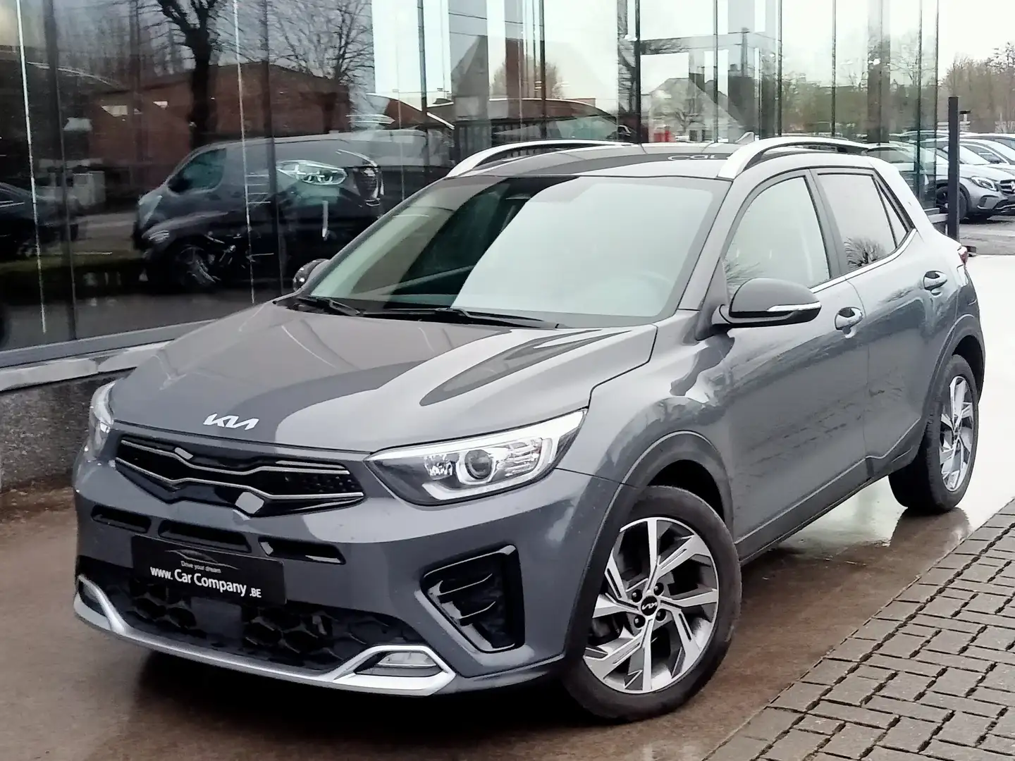Kia Stonic 1.0 T GT Line ISG DCT*GPS*CAM*STUUR&ZETELVERW*DAB Grijs - 2
