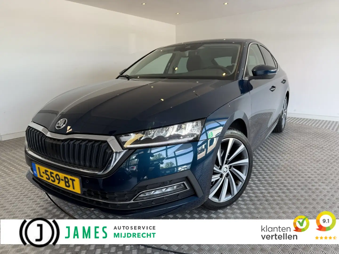 Skoda Octavia 1.0 TSI Business Ed. 18" lichtmetaal, Apple/Androi Azul - 1