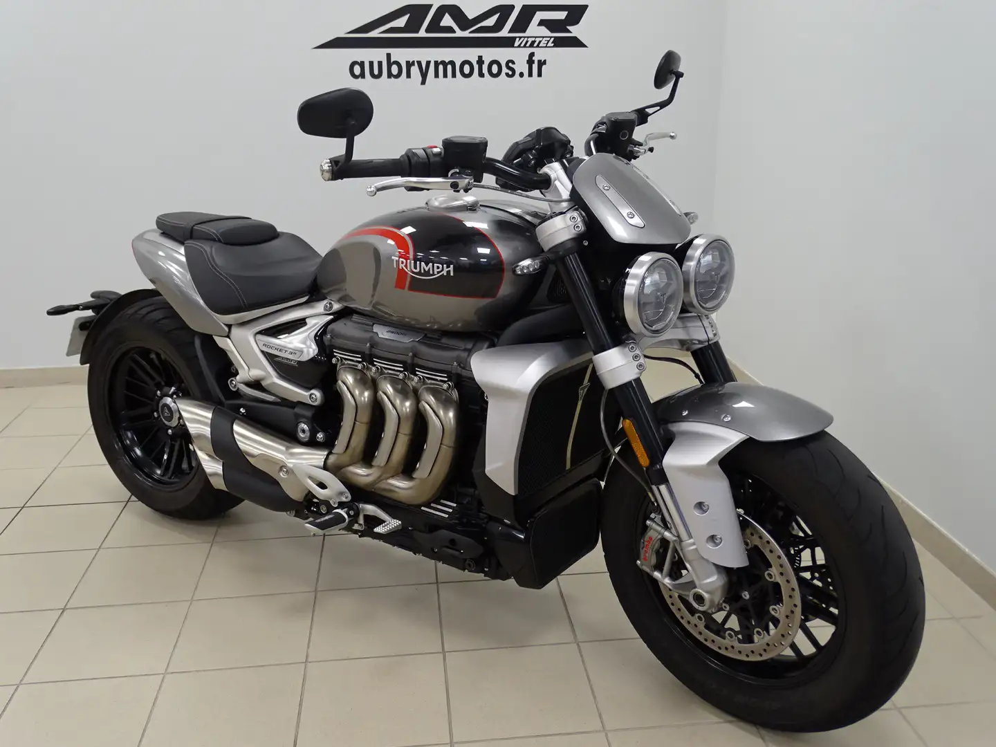 Triumph Rocket 3 R Gris - 1