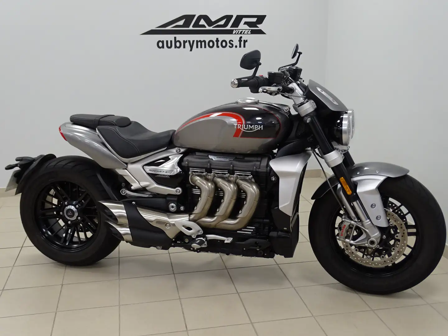 Triumph Rocket 3 R Gris - 2