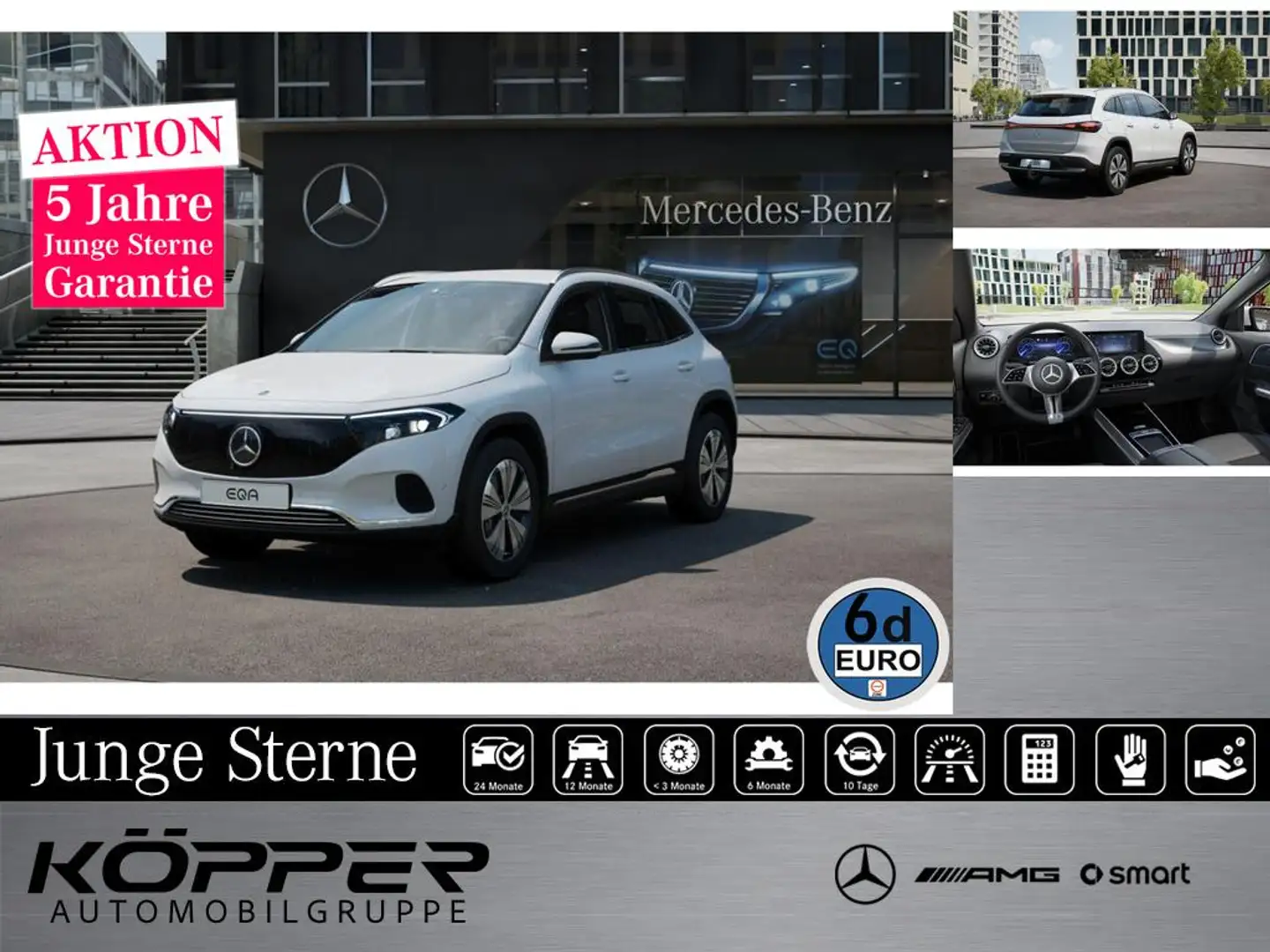 Mercedes-Benz EQA 300 4MATIC Progressive Advanced AHK Kamera Weiß - 1