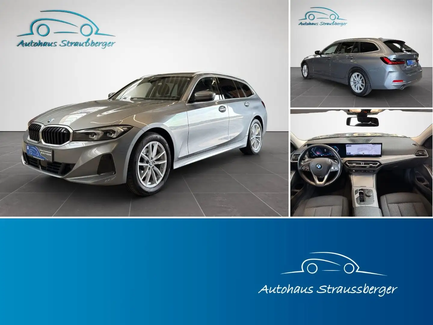 BMW 320 d Touring xDrive ACC AHK StHz RFK HiFi LrHz Gris - 1