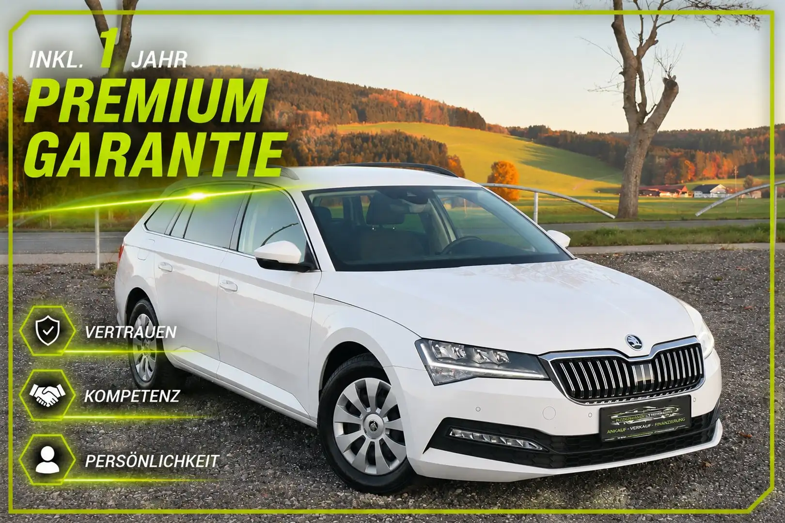 Skoda Superb 2.0 TDI*DSG*AHK*Keyless Entry*Abstandtempomat Weiß - 1