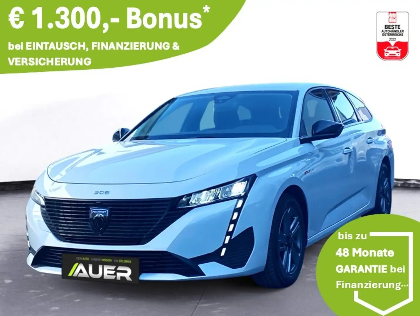 Peugeot 308 SW 130 PT Style Aut. | LED | MirrorLink | ACC Weiß - 1