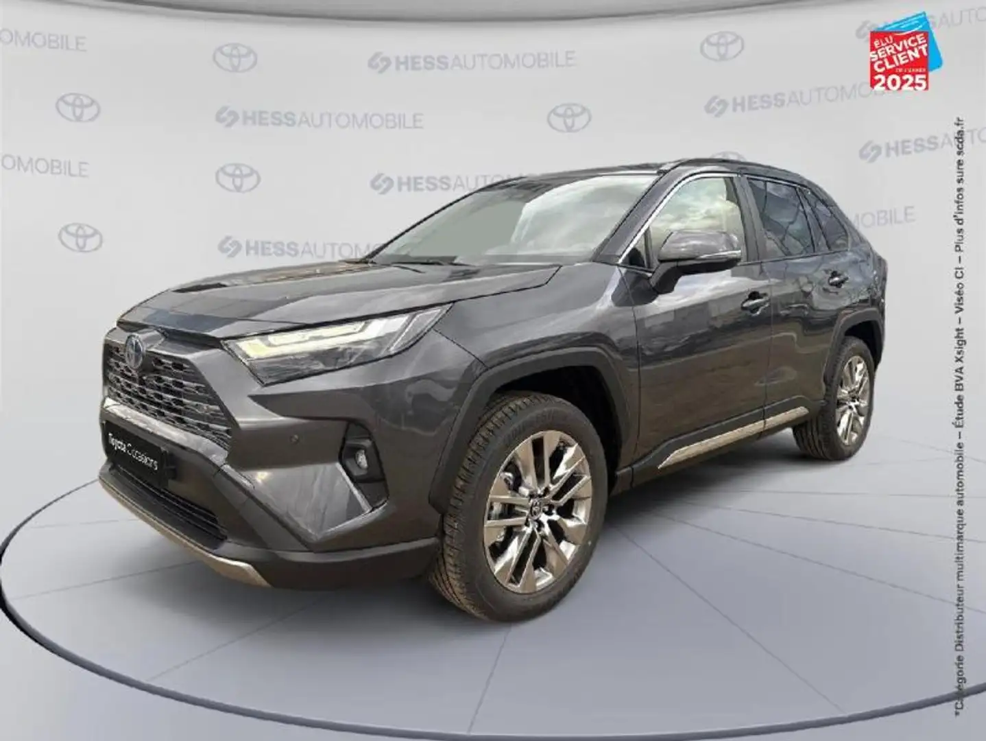 Toyota RAV 4 2.5 Hybride 218ch Lounge 2WD MY24 Gris - 1