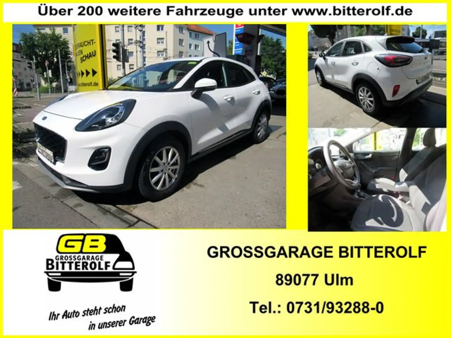 Ford Puma 1.0 Titanium Design Navi/Tempo/PDC/Klima Weiß - 1
