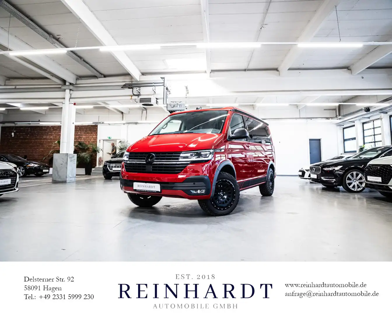 Volkswagen T6.1 California 2.0TDi BEACH DSG/LED/ACC/APP-C. Rot - 1