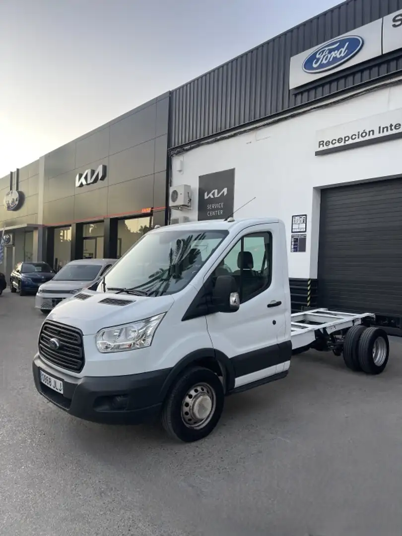 Ford Transit FT 350 L2 Chasis Ambiente 125 Blanc - 1