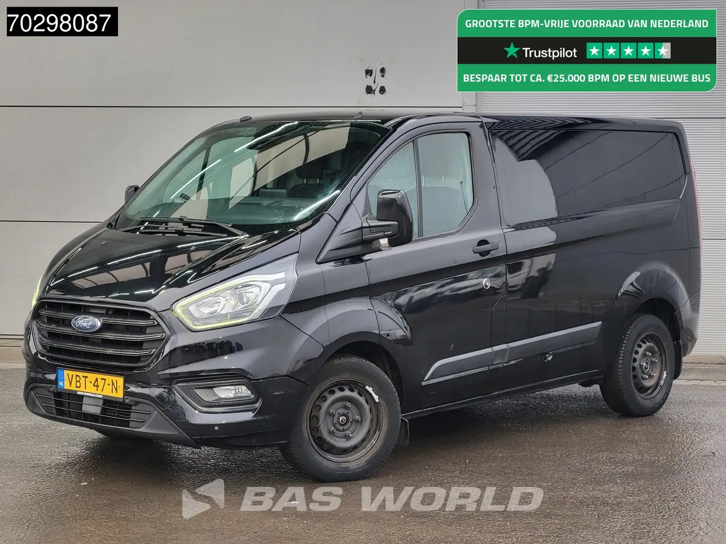Ford Transit Custom 130PK Automaat L1H1 Trekhaak LED Navi Airco Cruise Noir - 1