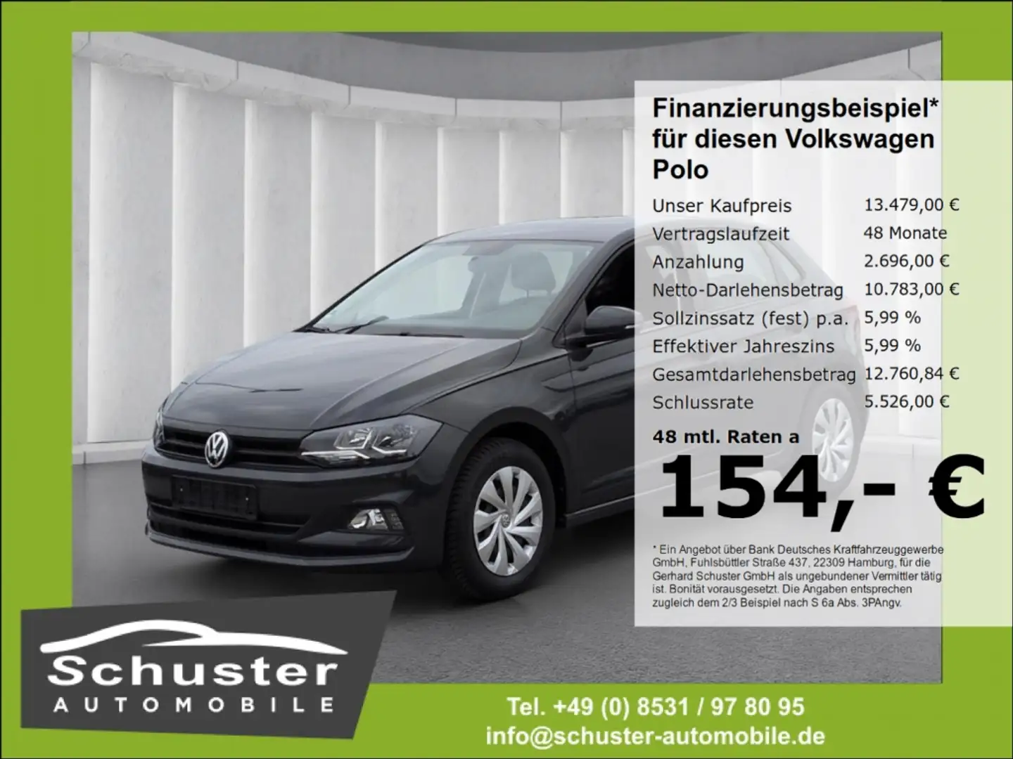 Volkswagen Polo VI Cool&Sound 1.0*Blueto Abbiegelicht Klima Grau - 1