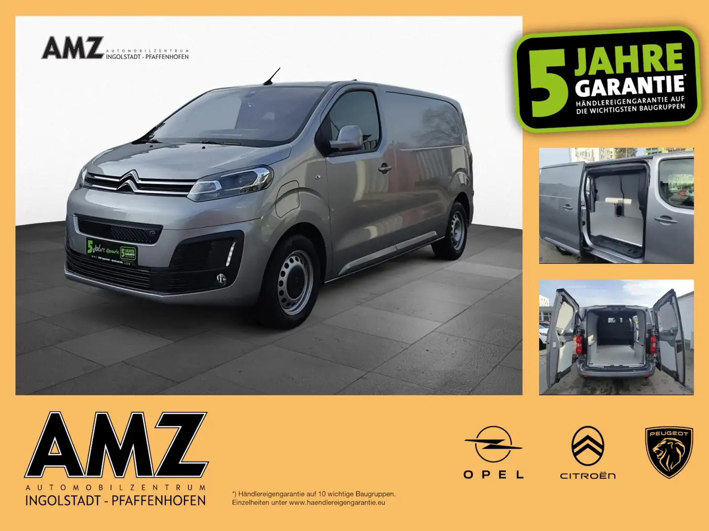 Citroen Jumpy e 50kWh Driver M NAVI 3-Sitzer Klimaauto. Grijs - 1
