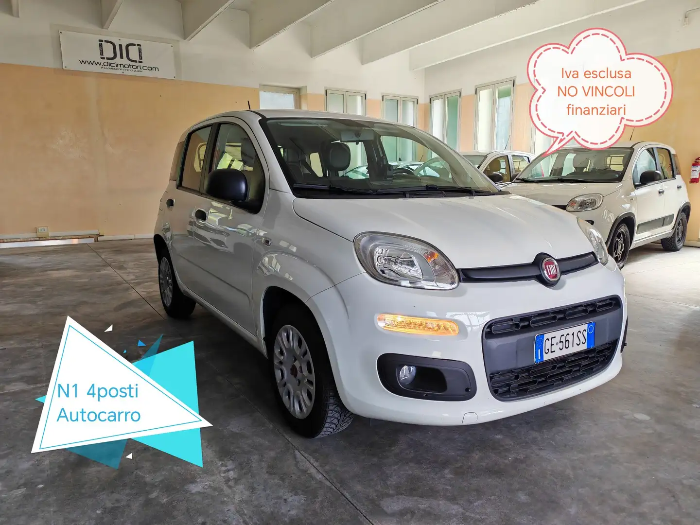 Fiat Panda AUTOCARRO N1 4 Posti van Hybrid gomme New! uniprop - 1