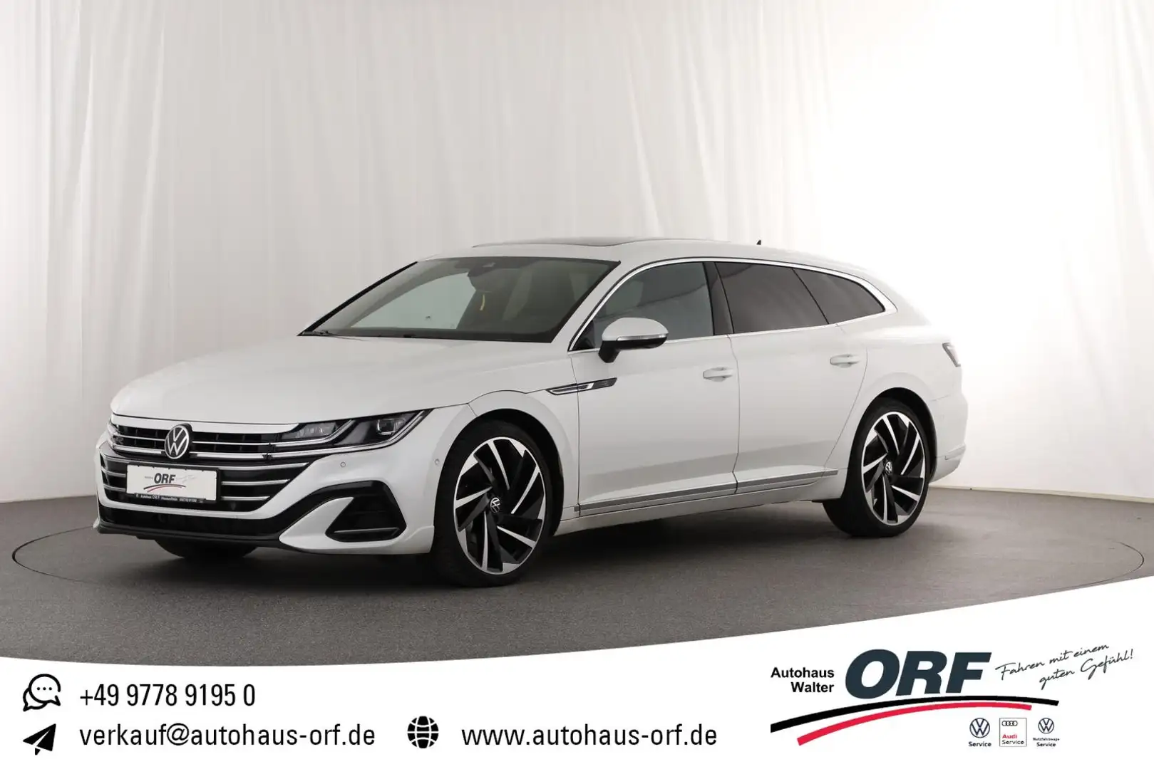 Volkswagen Arteon 2.0 TDI R-Line 4Motion HUD VIRTUAL DAB PANO LENKRA Blanc - 1