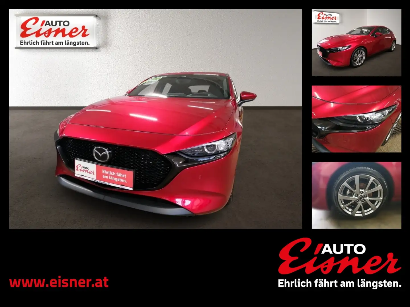 Mazda 3 G122 COM SO Start Stop Automatik , Keyless Rot - 1