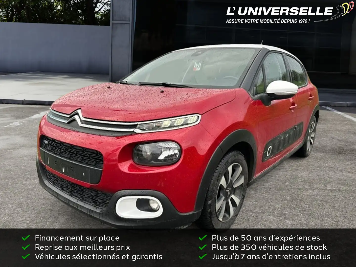 Citroen C3 SHINE PRIX MARCHAND OU EXPORT Rood - 1