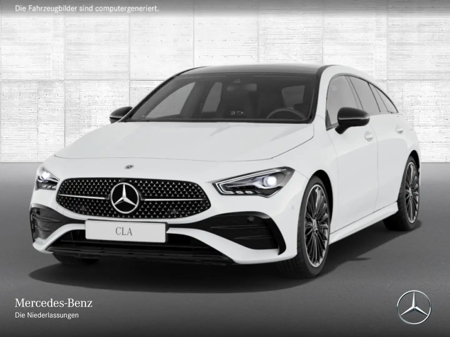 Mercedes-Benz CLA 200 d AMG+NIGHT+PANO+360°+AHK+LED+BURMESTER Weiß - 2