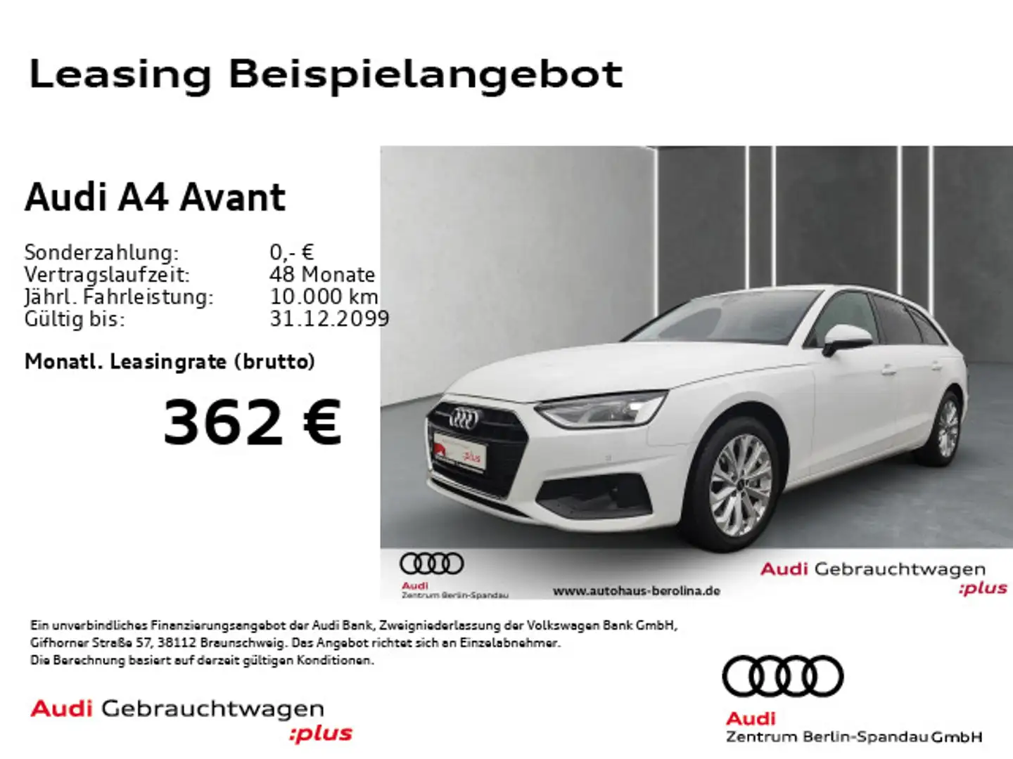 Audi A4 40 TFSI S tronic *NAV+*R-CAM*GRA*SHZ* Weiß - 1