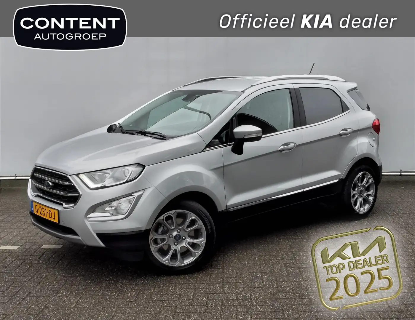 Ford EcoSport 1.0 EcoBoost 125pk Titanium |Navi |Trekhaak |B&O Grijs - 1