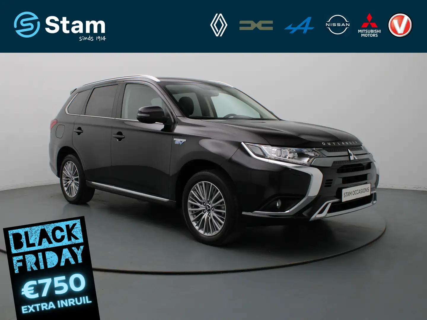 Mitsubishi Outlander 225pk PHEV Intense Automaat Camera | Climate | Cru Schwarz - 1