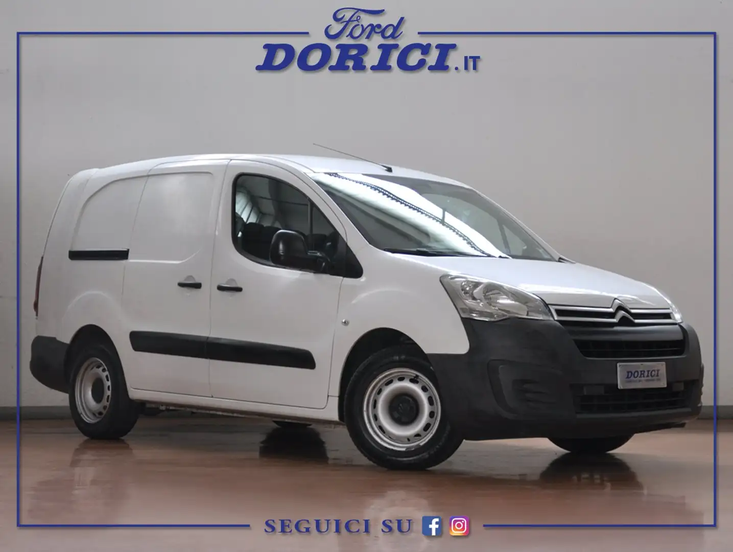 Citroen Berlingo 1.6 BlueHDi 100Cv Van 3 posti Club L2 + IVA Bianco - 1
