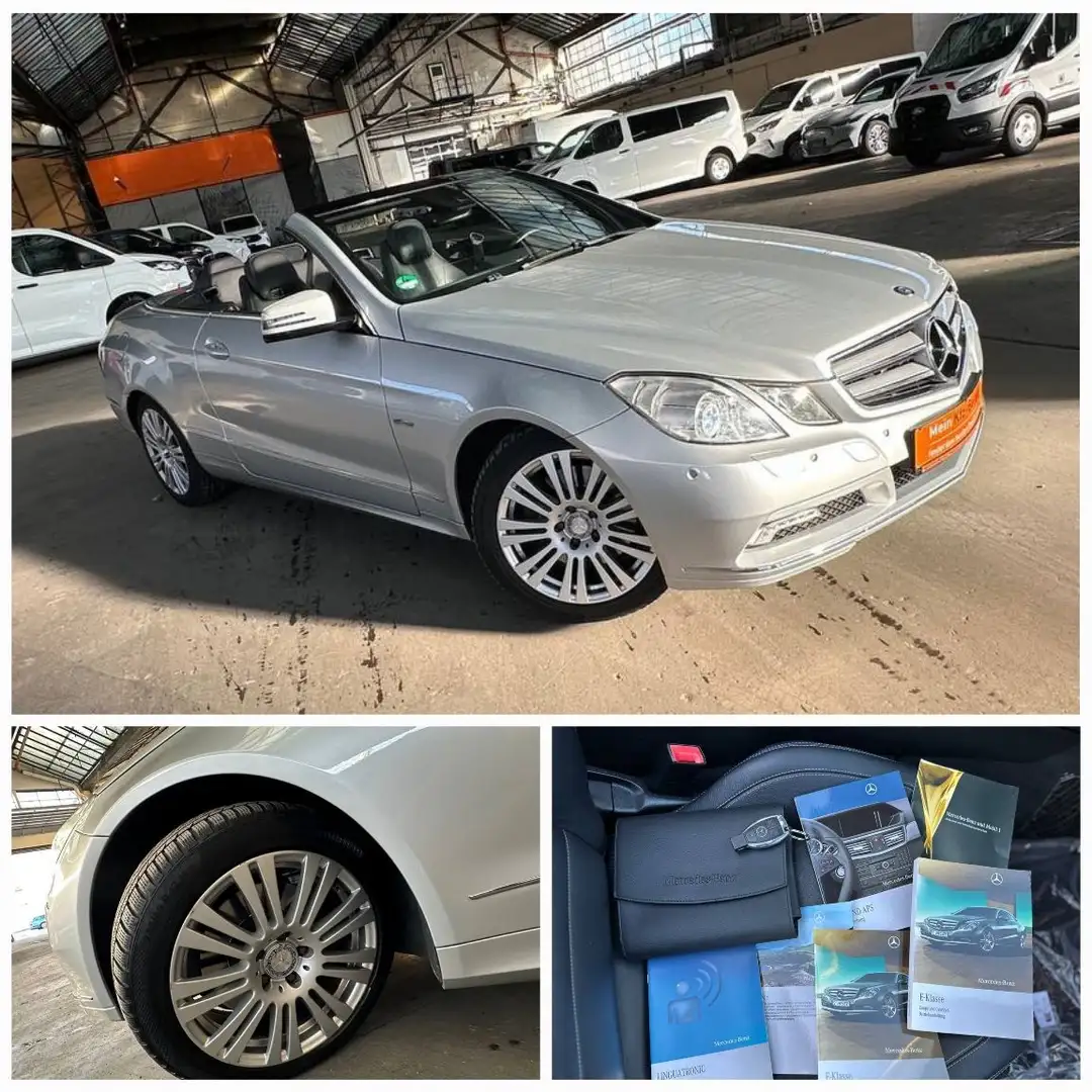 Mercedes-Benz E 350 CDI Cabrio 7G  HarmanLeder Kamera Airscarf Silber - 1