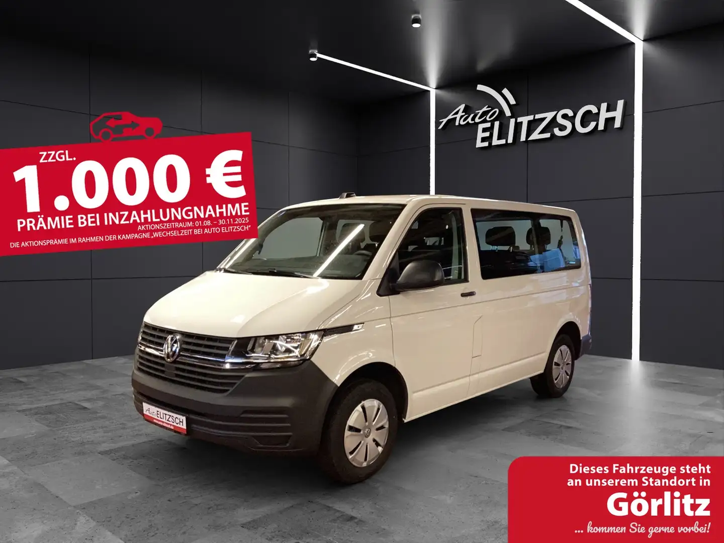 Volkswagen T6 Kombi T6.1 9-Sitzer KLIMA PDC DAB AppConnect Weiß - 1