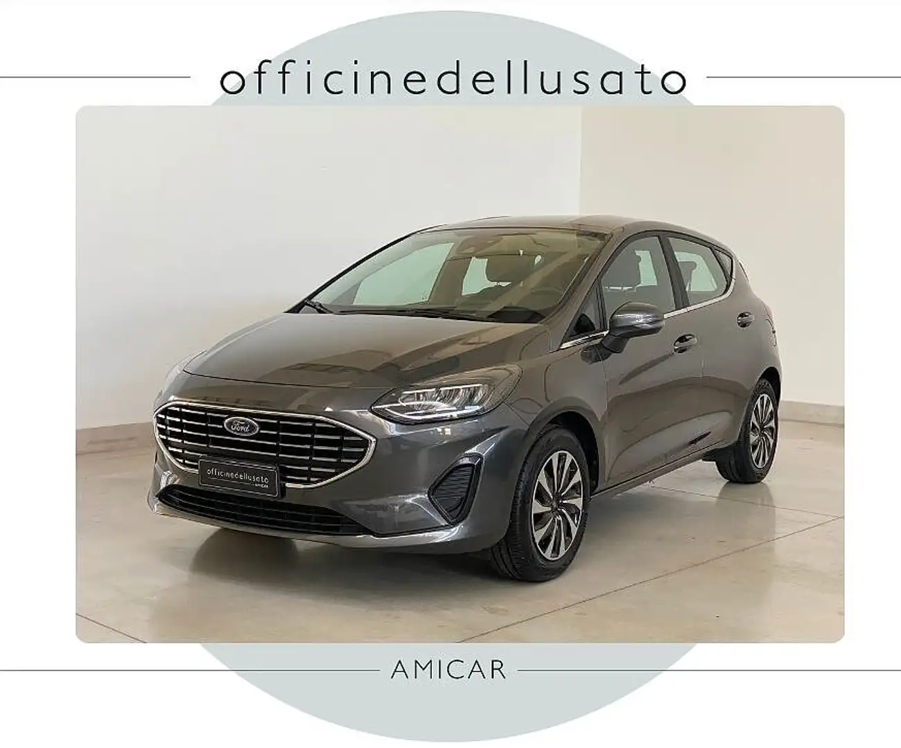 Ford Fiesta 1.1 75 CV 5 porte Titanium Grijs - 1