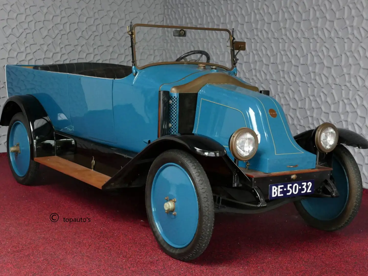 Renault II TORPEDO Commercial 1921 102 JAAR GERESTAUREERD Blauw - 1