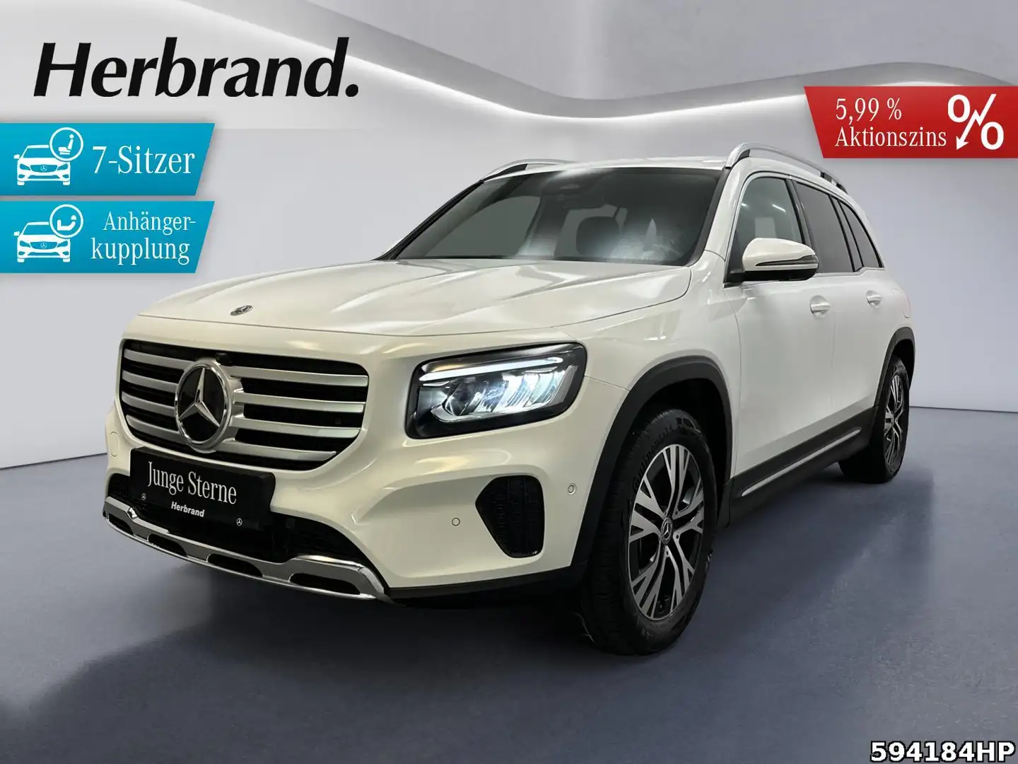 Mercedes-Benz GLB 220 d 4M Progressive 7 Sitzer AHK 360° Weiß - 1