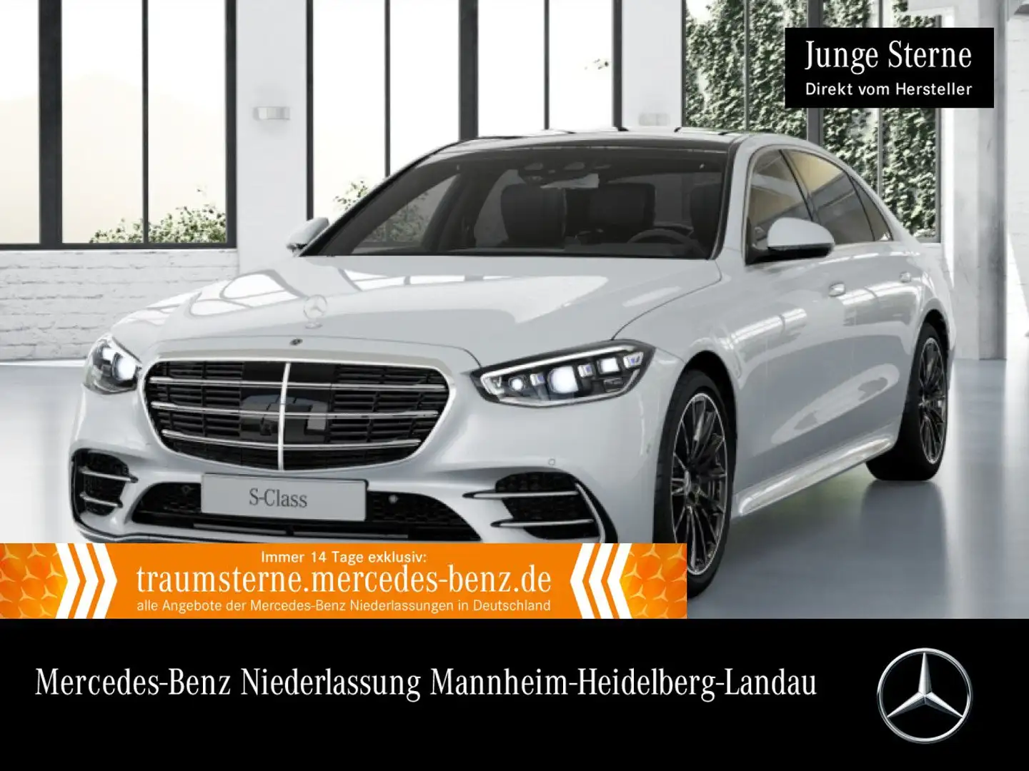 Mercedes-Benz S 450 d L 4M AMG+PANO+360+DIGITAL-L+BURMESTER3D Weiß - 1