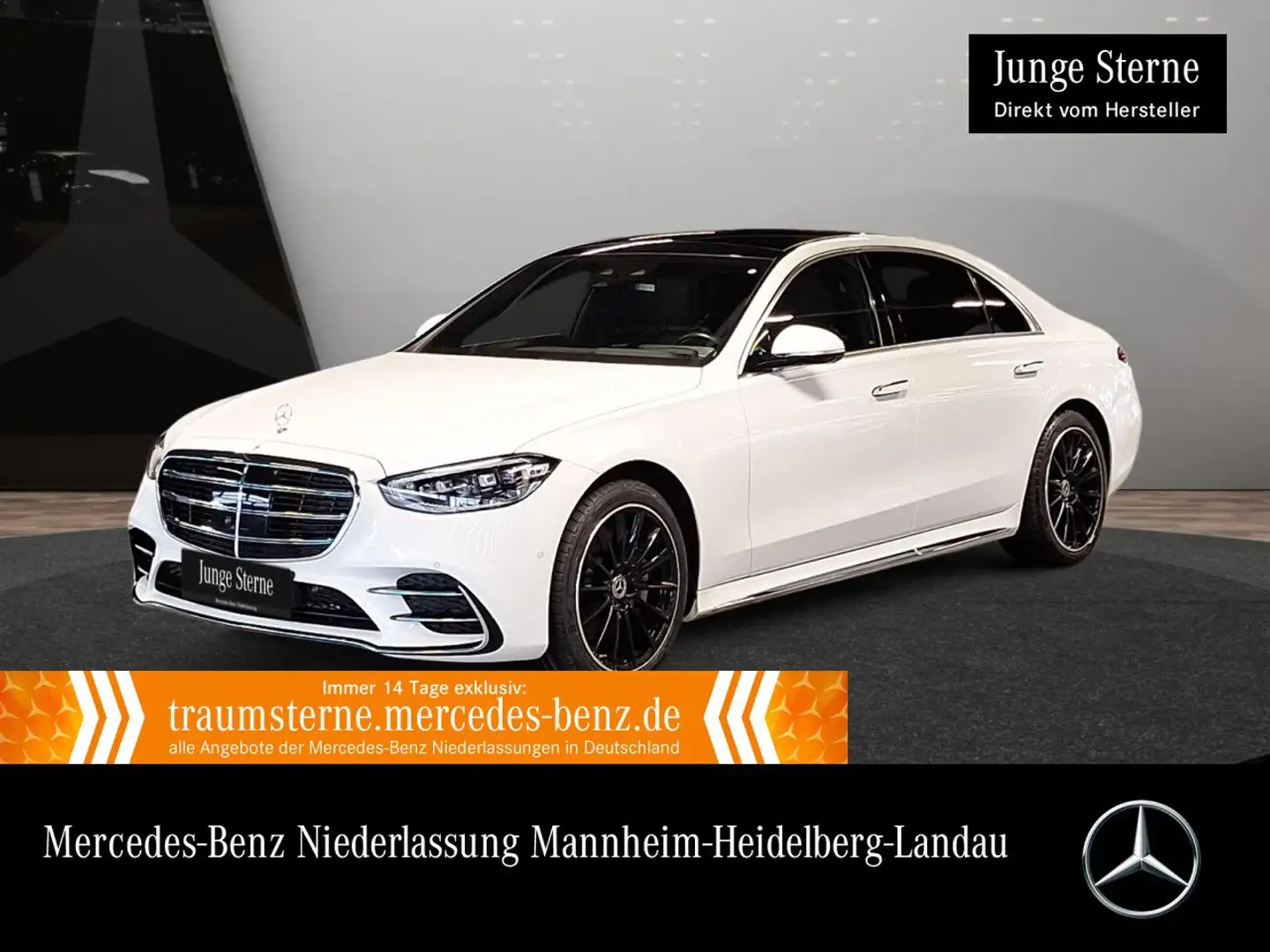 Mercedes-Benz S 450 d L 4M AMG+PANO+360+DIGITAL-L+BURMESTER3D Weiß - 1