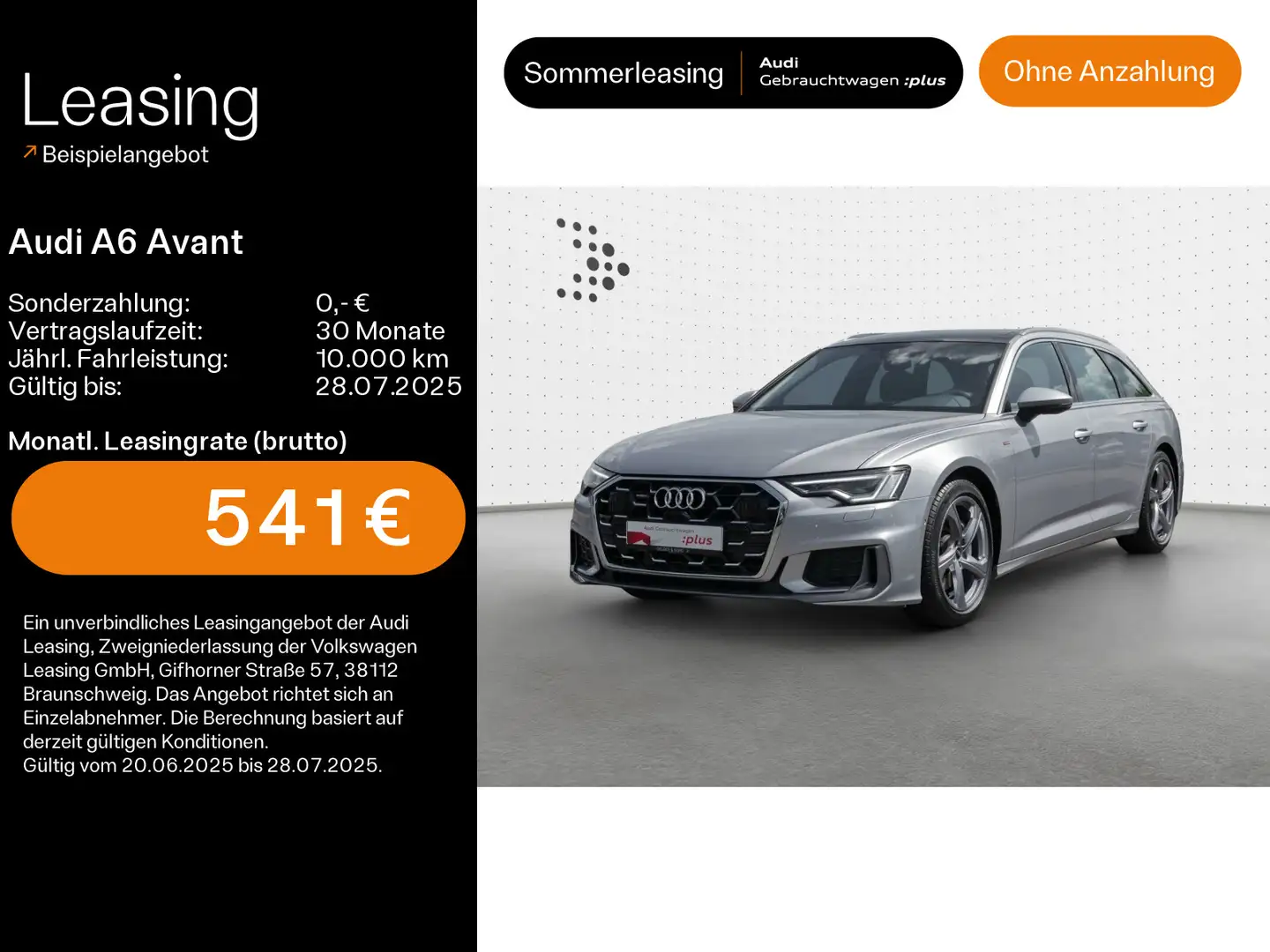 Audi A6 50 TDI qu S line Pano*Matrix*Sound Silber - 1