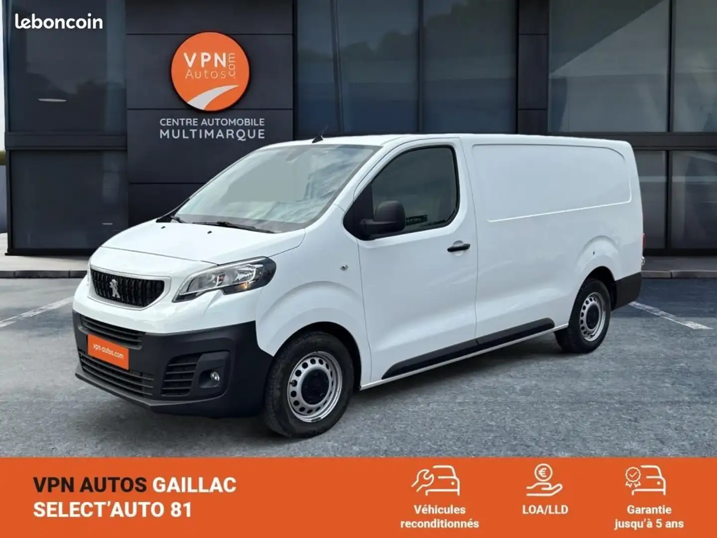 Peugeot Expert (14900 ht) FGN TOLE LONG BLUEHDI 120 S&S BVM6 PREM Blanc - 1