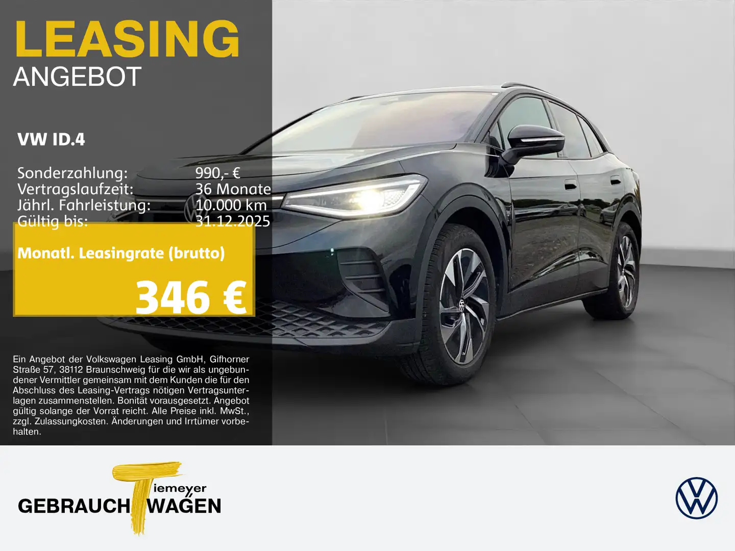 Volkswagen ID.4 PRO 286PS LM19 SITZH NAVI WÄRMEPUMPE Negro - 1