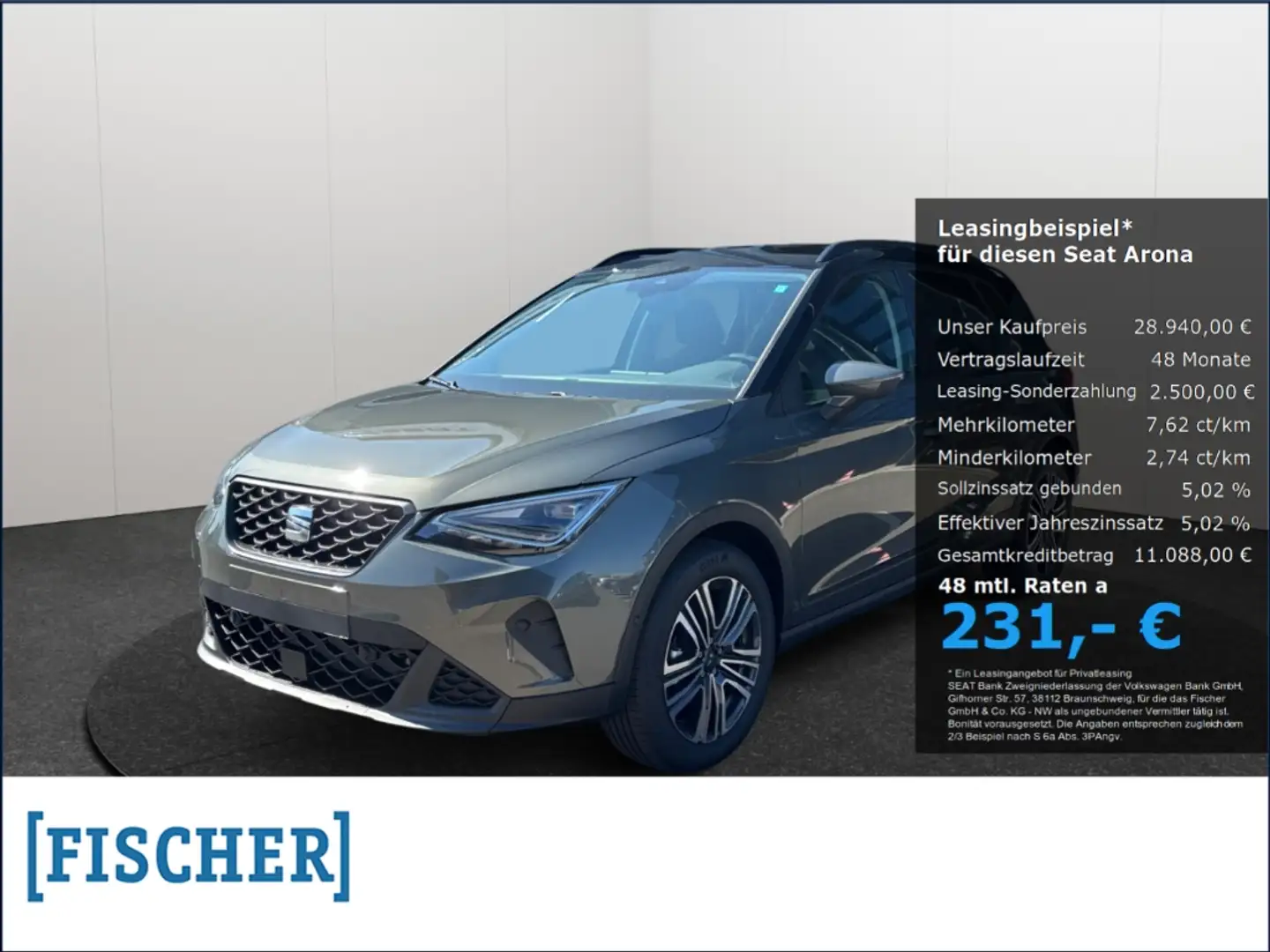 SEAT Arona Road Edition 1.0 TSI 85 kW (116 Navi Digitales Coc Grau - 1