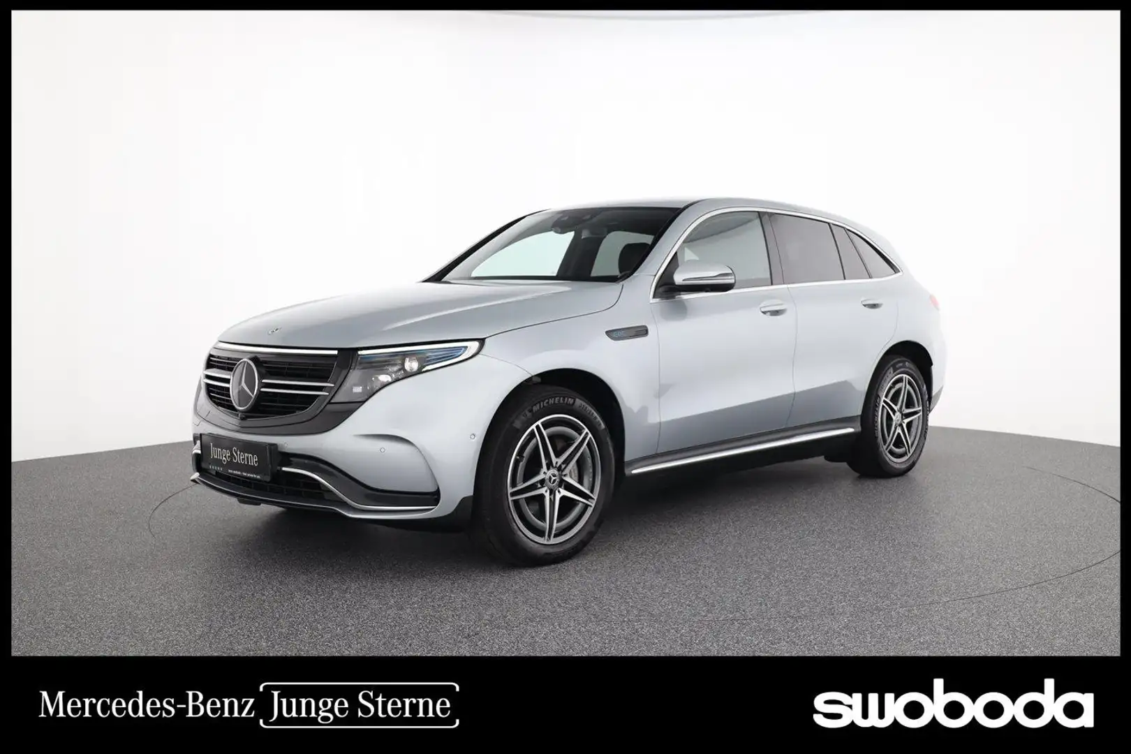 Mercedes-Benz EQC 400 4MATIC AMG Line LED NAVI AHK Distr. Silber - 1