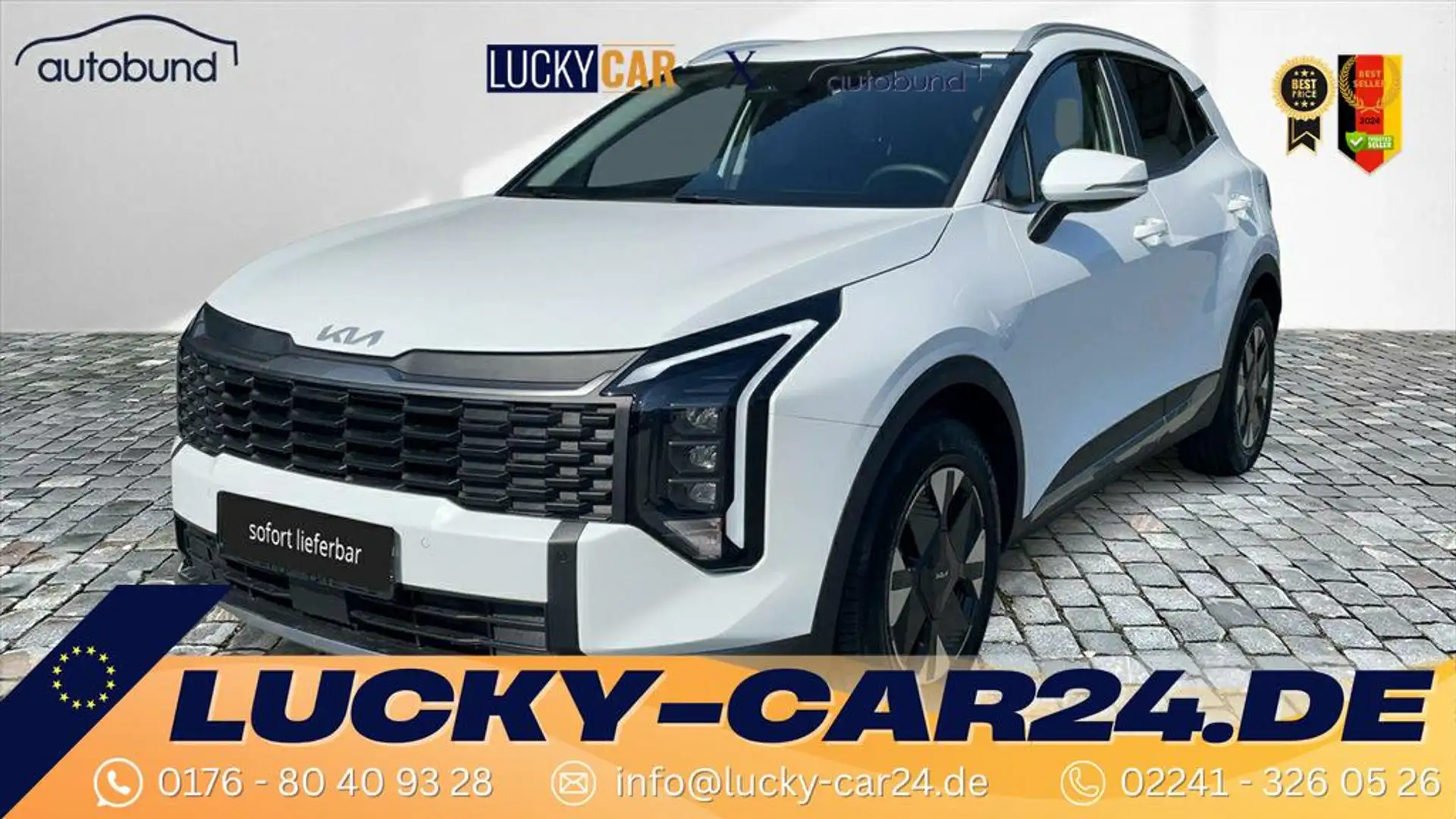 Kia Sportage GOLD V 1,6 T-GDI DCT LED Navi Kamera Klimaaut. ... Weiß - 1