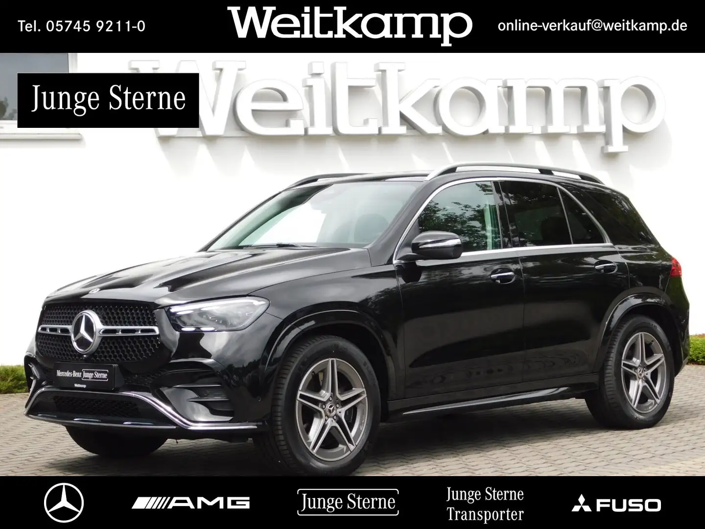 Mercedes-Benz GLE 450 GLE 450 d 4M AMG+Panorama+AHK+360°+Memory+Burm. Schwarz - 1