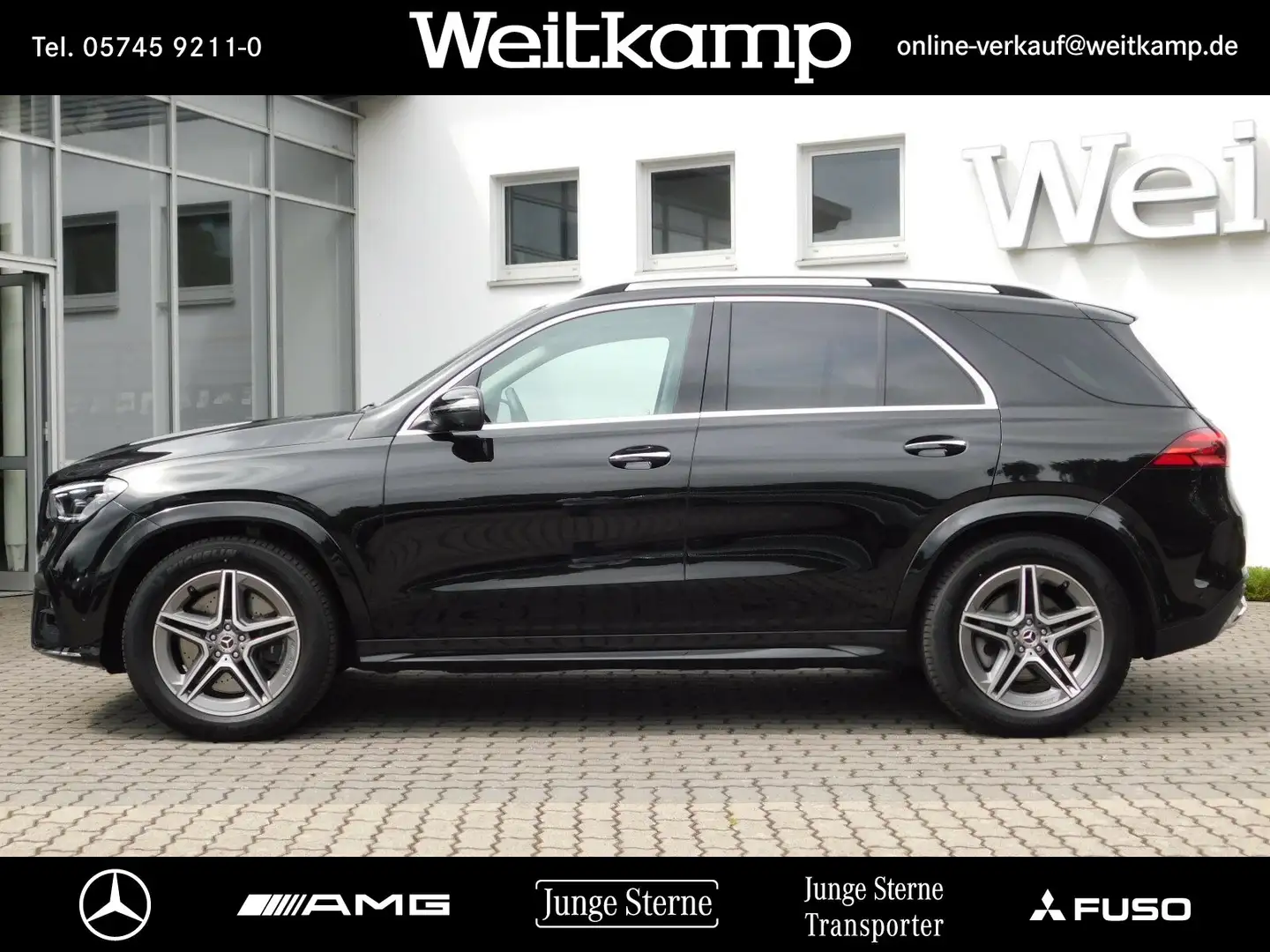 Mercedes-Benz GLE 450 GLE 450 d 4M AMG+Panorama+AHK+360°+Memory+Burm. Schwarz - 2