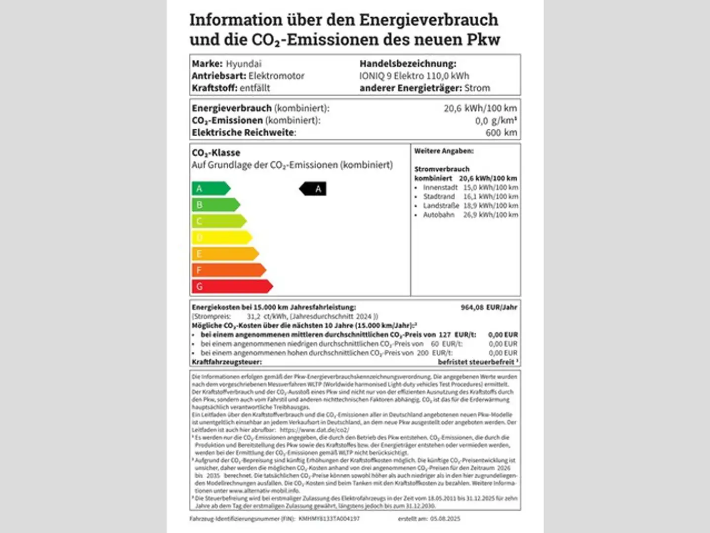 Hyundai IONIQ 9 Elektro 110,0 kWh Uniq PANO/MATRIX/HEADUP/ Gris - 2
