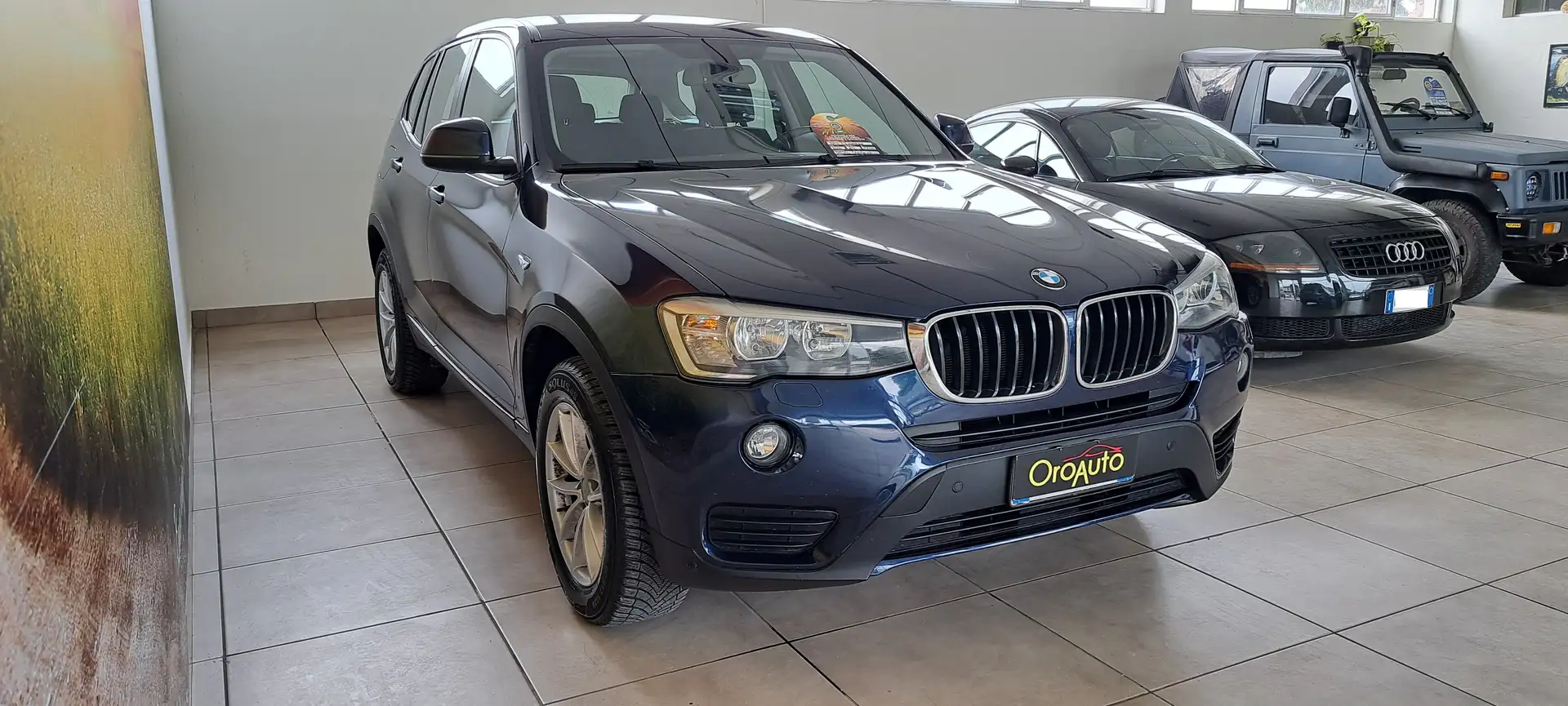 BMW X3 2.0d X-Drive-Automatica-Navi-Pdc-Tagliandata BMW Blu/Azzurro - 2