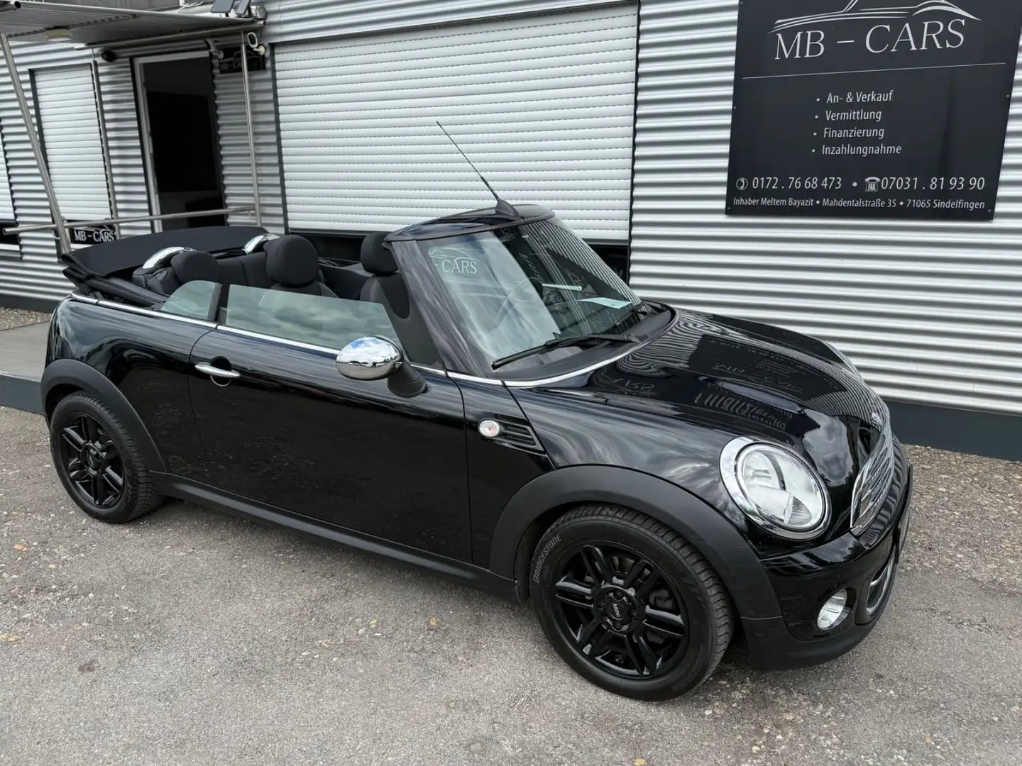 MINI One Cabrio *PDC*ALU*EL-VERDECK* Noir - 1