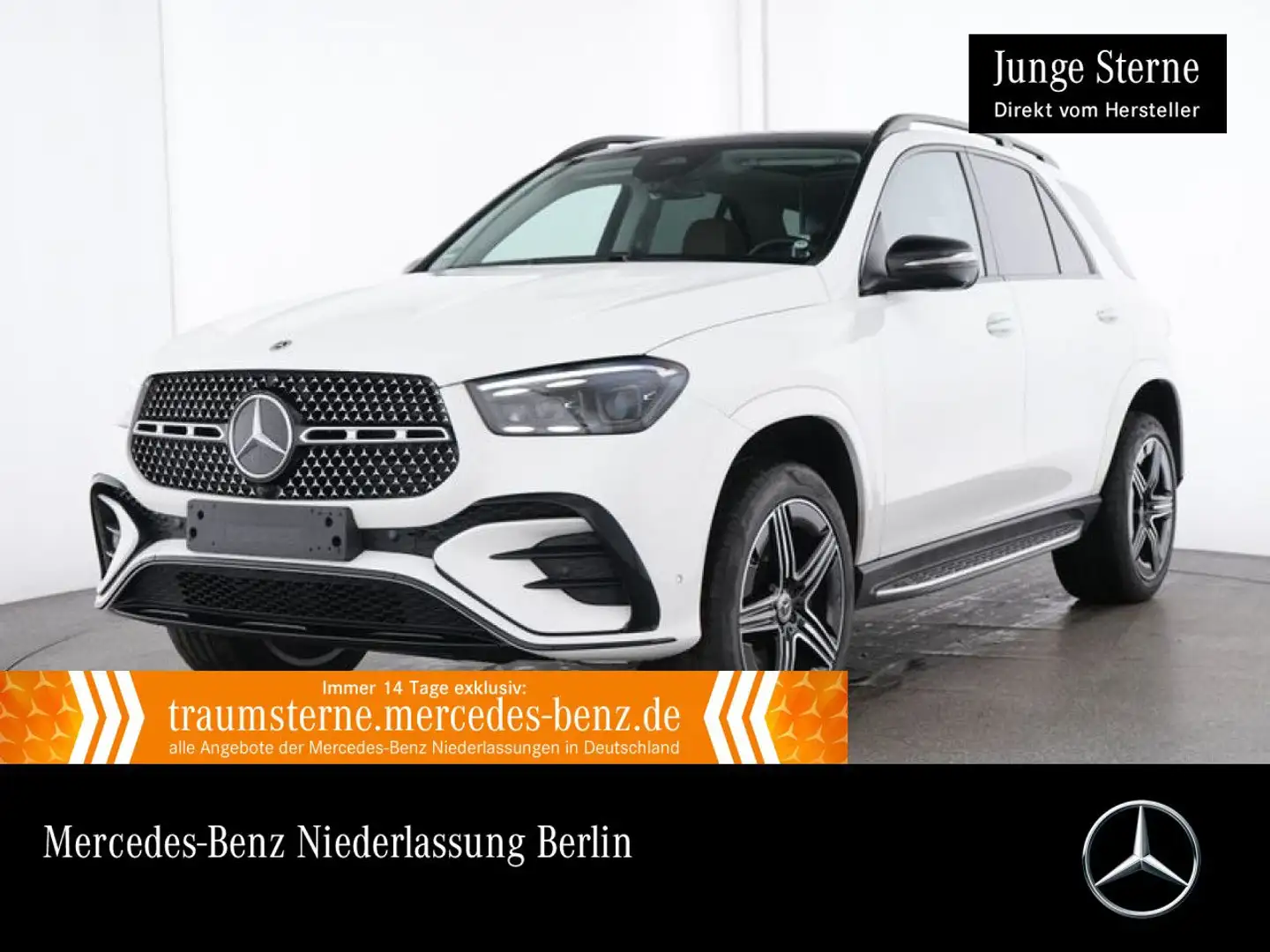 Mercedes-Benz GLE 450 d 4M AMG+NIGHT+PANO+360+MULTIBEAM+SPUR+9G Weiß - 1