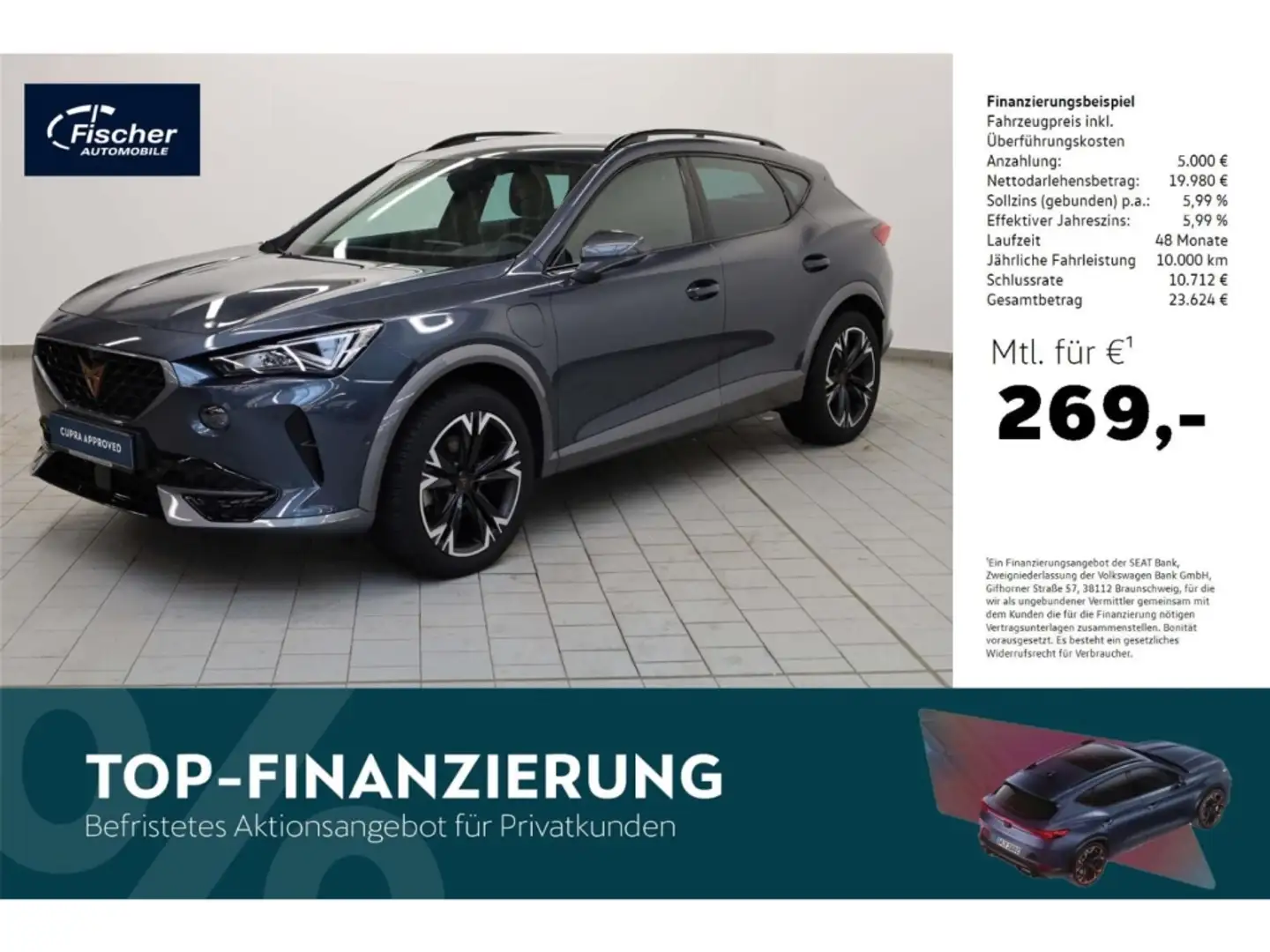 CUPRA Formentor 1.4 eHybrid DSG NAV/360°/el.Klappe/ACC Grau - 1