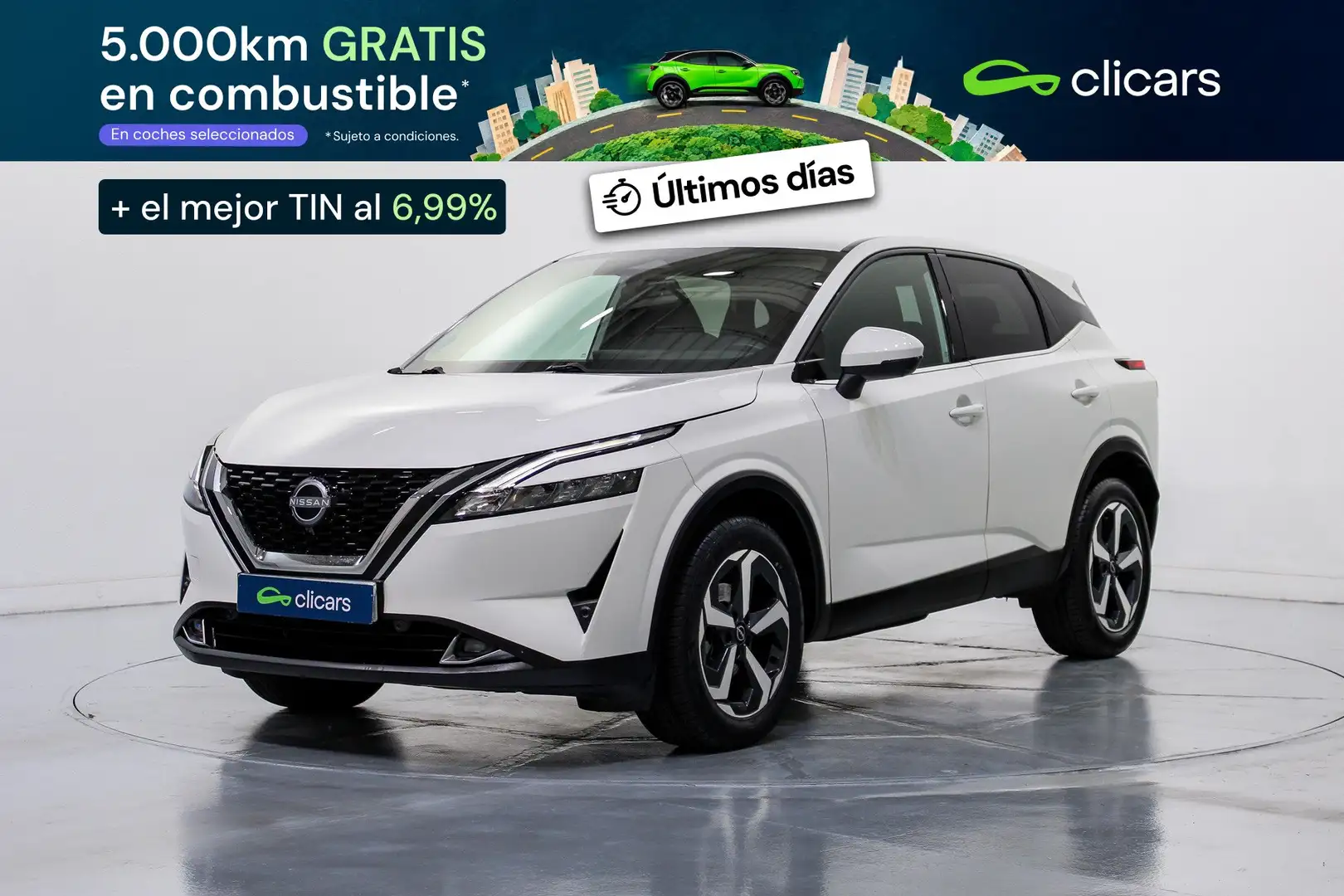 Nissan Qashqai 1.3 DIG-T mHEV 12V N-Connecta 4x2 Aut. 116kW Blanco - 1