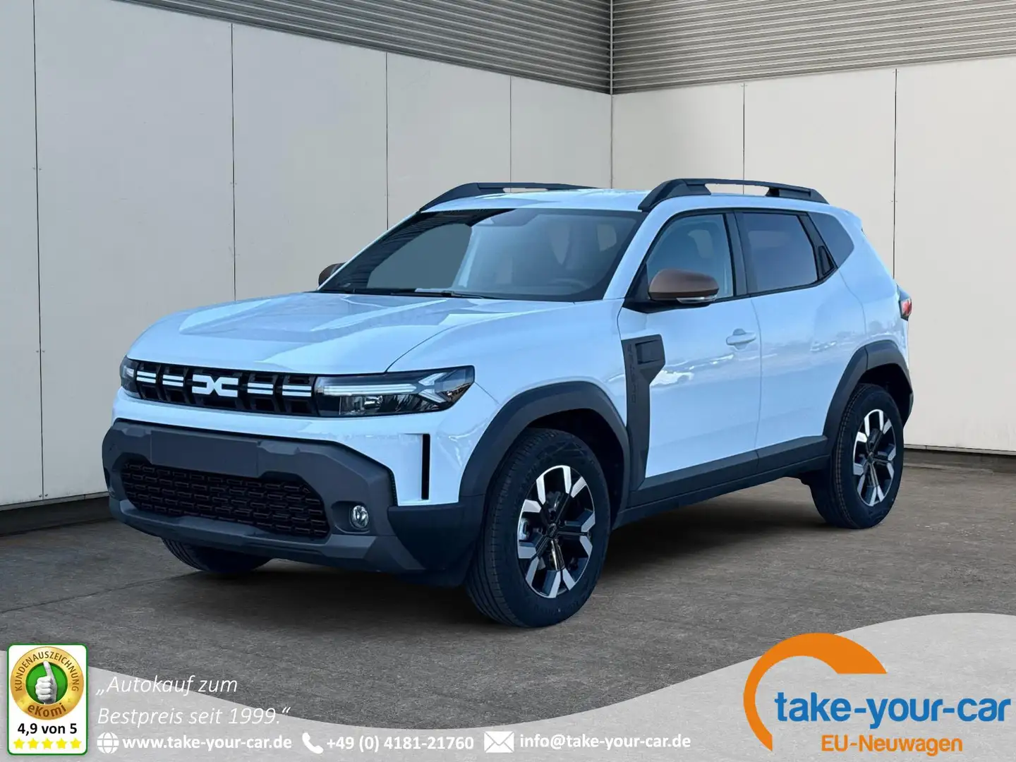 Dacia Duster Extreme KAMERA+PDC+KLIMA+SHZ+17"ALU Hybrid 140 ... Weiß - 1