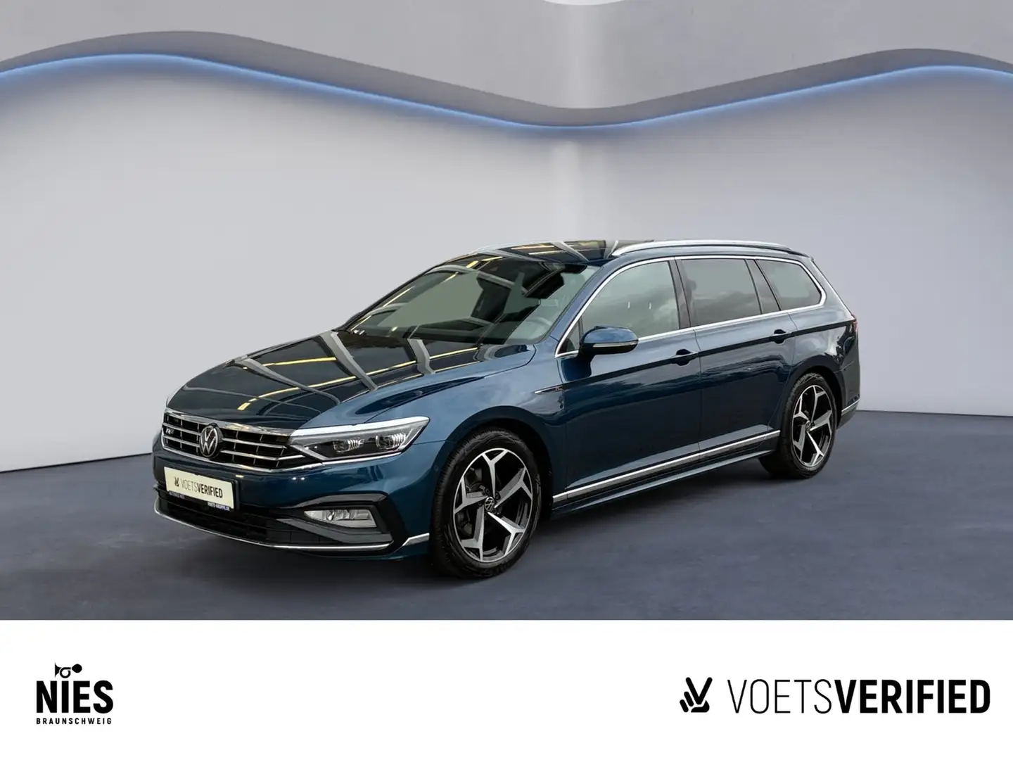 Volkswagen Passat Variant Business 2.0 TDI DSG AHK+LED+NAVI Bleu - 1